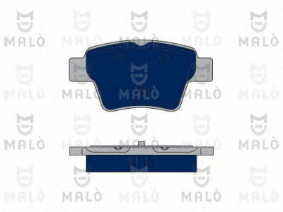 MALO 1050098 -  Комплект тормозных колодок, дисковый тормоз