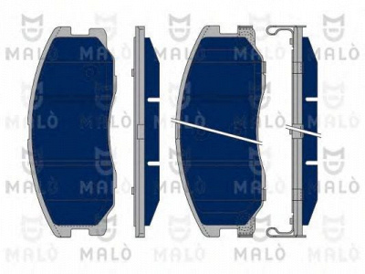 MALO 1050099 -  Комплект тормозных колодок, дисковый тормоз
