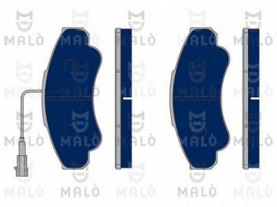 MALO 1050124 -  Комплект тормозных колодок, дисковый тормоз