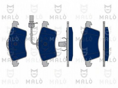 MALO 1050126 -  Комплект тормозных колодок, дисковый тормоз