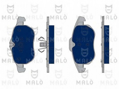 MALO 1050127 -  Комплект тормозных колодок, дисковый тормоз