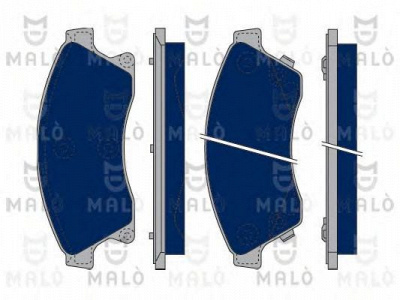 MALO 1050143 -  Комплект тормозных колодок, дисковый тормоз