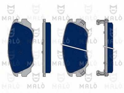 MALO 1050146 -  Комплект тормозных колодок, дисковый тормоз