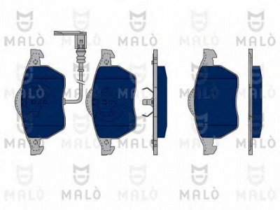 MALO 1050154 -  Комплект тормозных колодок, дисковый тормоз