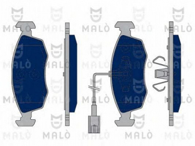 MALO 1050158 -  Комплект тормозных колодок, дисковый тормоз