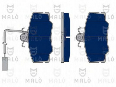 MALO 1050182 -  Комплект тормозных колодок, дисковый тормоз