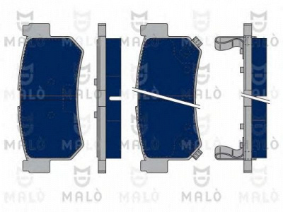 MALO 1050194 -  Комплект тормозных колодок, дисковый тормоз
