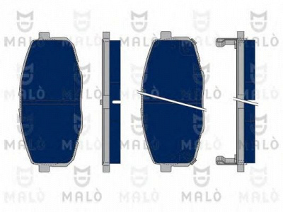MALO 1050195 -  Комплект тормозных колодок, дисковый тормоз