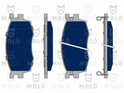 MALO 1050200 -  Комплект тормозных колодок, дисковый тормоз