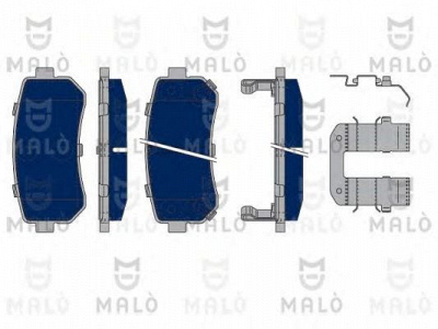 MALO 1050211 -  Комплект тормозных колодок, дисковый тормоз