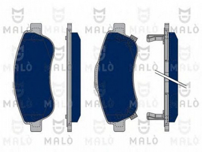 MALO 1050236 -  Комплект тормозных колодок, дисковый тормоз