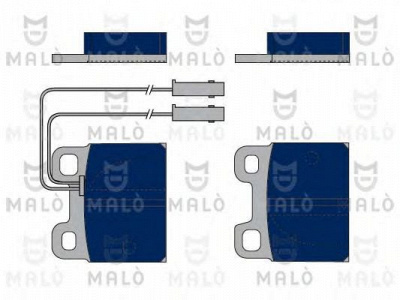 MALO 1050243 -  Комплект тормозных колодок, дисковый тормоз