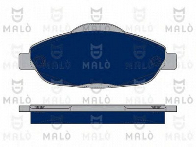 MALO 1050253 -  Комплект тормозных колодок, дисковый тормоз