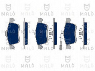 MALO 1050272 -  Комплект тормозных колодок, дисковый тормоз