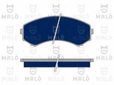 MALO 1050312 -  Комплект тормозных колодок, дисковый тормоз