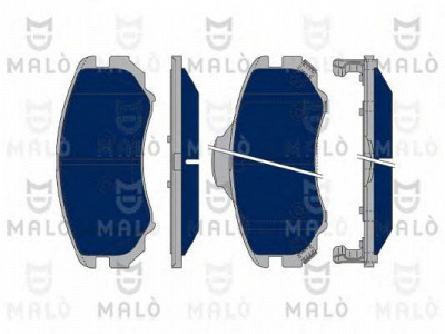 MALO 1050349 -  Комплект тормозных колодок, дисковый тормоз