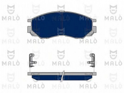 MALO 1050398 -  Комплект тормозных колодок, дисковый тормоз