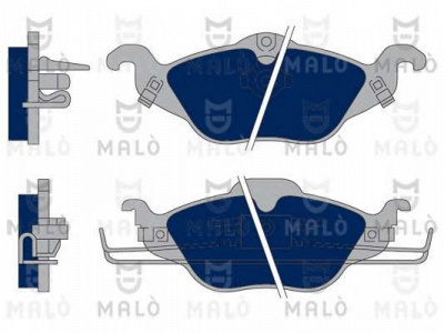 MALO 1050404 -  Комплект тормозных колодок, дисковый тормоз