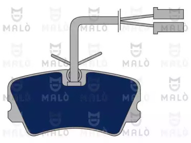 MALO 1050407 -  Комплект тормозных колодок, дисковый тормоз