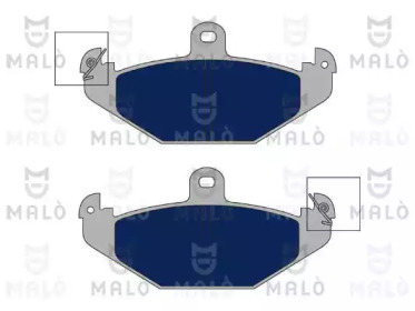 MALO 1050666 -  Комплект тормозных колодок, дисковый тормоз