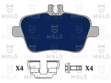 MALO 1050946 -  Комплект тормозных колодок, дисковый тормоз
