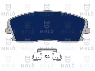MALO 1051071 -  Комплект тормозных колодок, дисковый тормоз