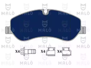 MALO 1051161 -  Комплект тормозных колодок, дисковый тормоз