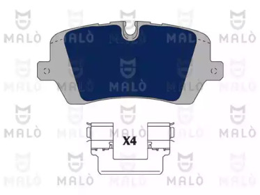 MALO 1051166 -  Комплект тормозных колодок, дисковый тормоз