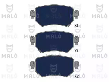 MALO 1051185 -  Комплект тормозных колодок, дисковый тормоз