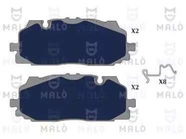 MALO 1051188 -  Комплект тормозных колодок, дисковый тормоз