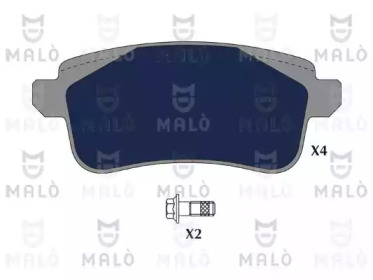 MALO 1051198 -  Комплект тормозных колодок, дисковый тормоз