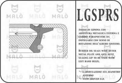MALO 13369prsa -  Уплотняющее кольцо, ступенчатая коробка передач