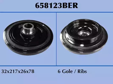 MALO 658123ber -  Ременный шкив, коленчатый вал