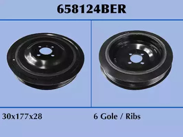MALO 658124ber -  Ременный шкив, коленчатый вал