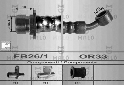 MALO 80023 -  Тормозной шланг