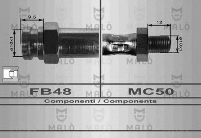 MALO 80045 -  Тормозной шланг