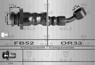 MALO 80108 -  Тормозной шланг