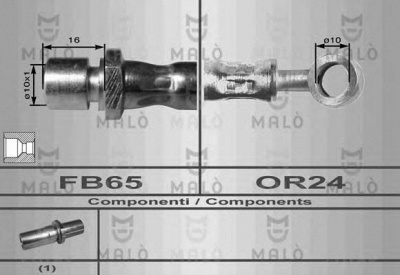 MALO 80114 -  Тормозной шланг