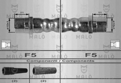 MALO 80163 -  Тормозной шланг