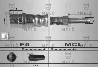 MALO 80167 -  Тормозной шланг