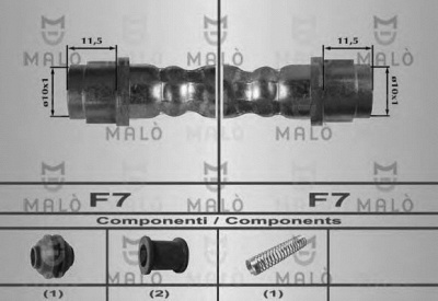 MALO 80169 -  Тормозной шланг