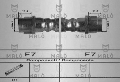 MALO 80170 -  Тормозной шланг