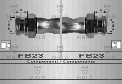 MALO 80187 -  Тормозной шланг