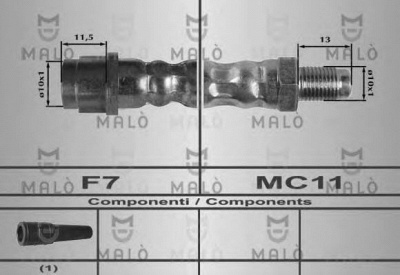 MALO 80193 -  Тормозной шланг
