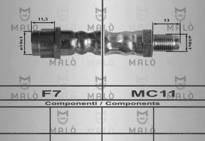 MALO 80194 -  Тормозной шланг