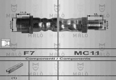 MALO 80195 -  Тормозной шланг