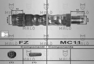 MALO 80200 -  Шланг радиатора