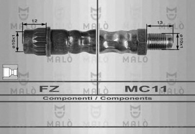 MALO 80207 -  Тормозной шланг