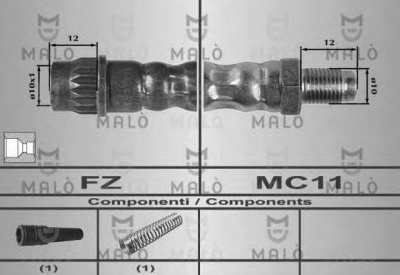 MALO 80208 -  Уплотняющее кольцо, дифференциал