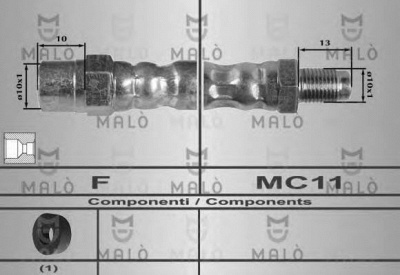 MALO 80217 -  Тормозной шланг